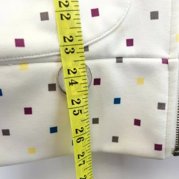 BURTON Women's White Coat Jacket LARGE Mock Neck Full Zip Long Sleeve Dry Ride - Picture 8 of 13